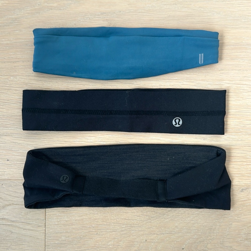 Set of 3 women’s headband NOBULL lululemon black blue